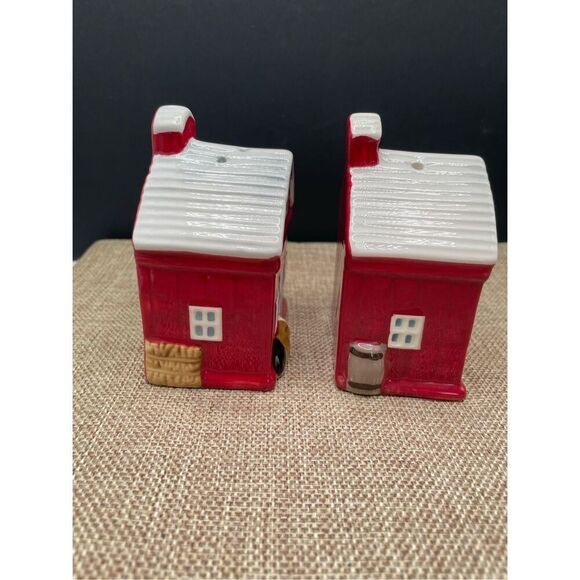 Pioneer Woman Rustic Barn Salt & Pepper Shakers Dog Basset Hound Farm Corn Stock - Picture 4 of 7